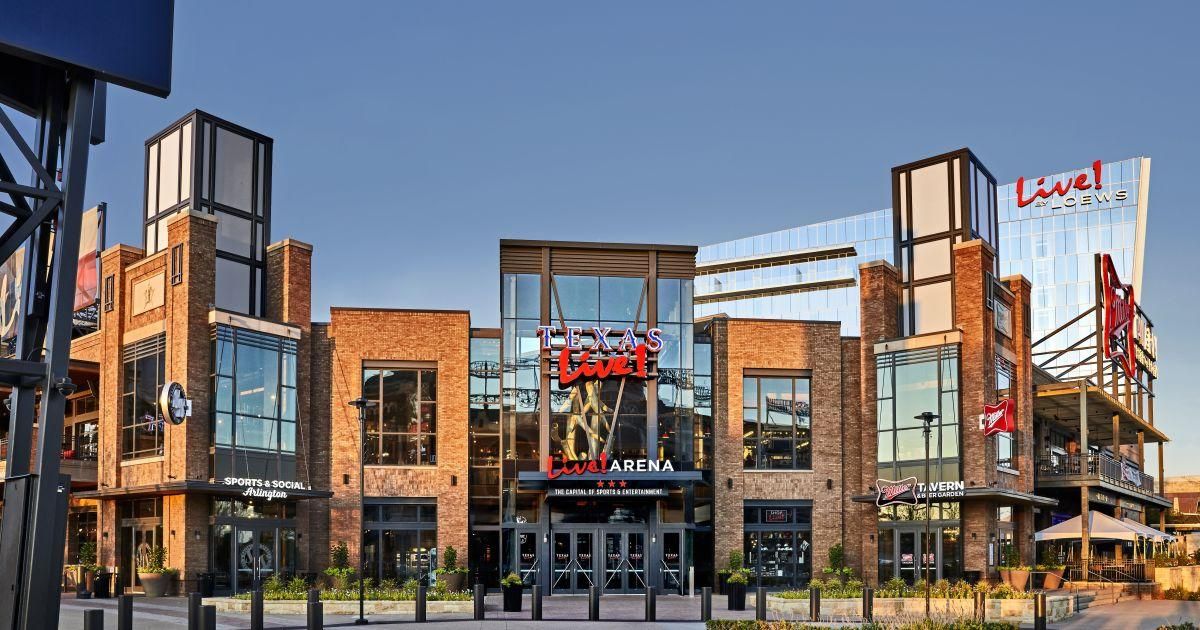 Texas Live! entertainment district in Arlington
